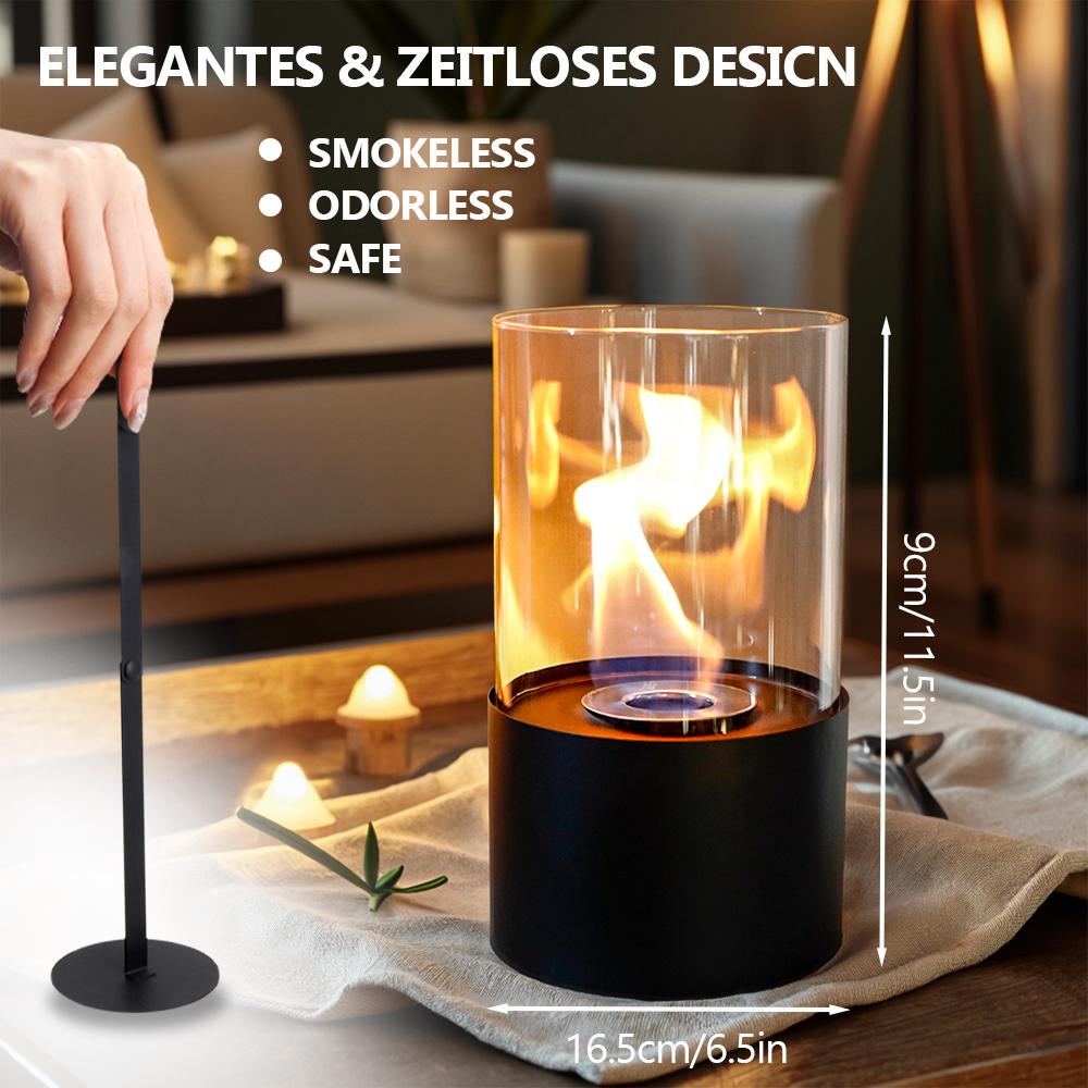Tabletop Round Fireplace Smokeless Ethanol Fire Pit Outdoor Patio Alcohol Fireplace for Christmas New Year( EU US Shipping)
