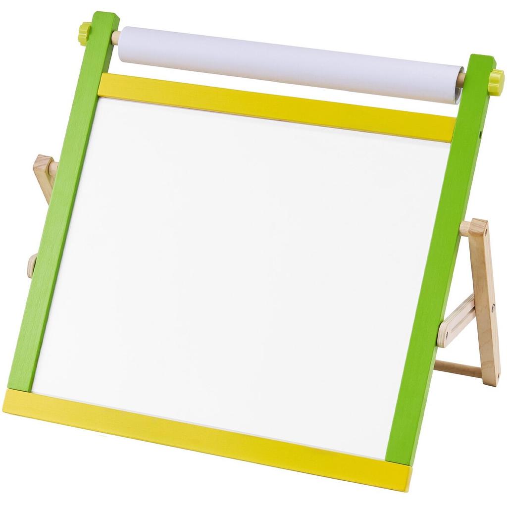 3-in-1 Tabletop Kids Art Easel Double-Sided Magnetic Whiteboard Chalkboard