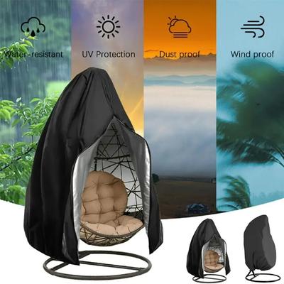 1PC Protective Cover Patio Hanging Egg Chair Dust Cover Waterproof Oxford Cloth Outdoor Wicker Swing Chair Cover High Elastic