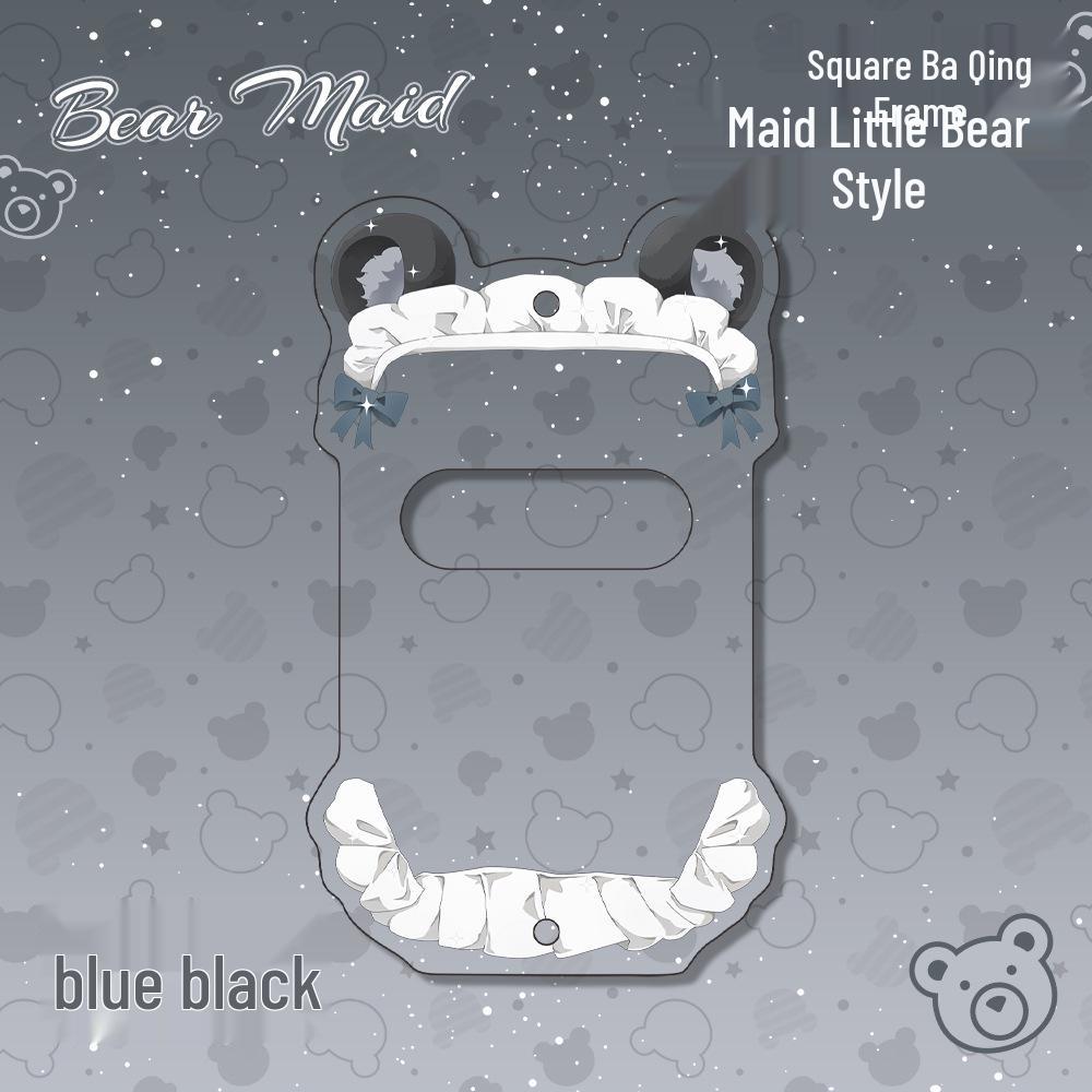 Little Bear Acrylic Badge Display Stand - Valley Beauty Maid Square Frame Maid Bear Badge Frame