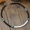 Bohemian Turquoise Coconut Shell Beaded Men's Layered Necklace