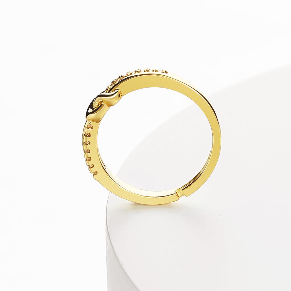 1999 New Fashion Girls Girlfriend Ring Open Ring Engraving Knot Ring Exquisite Jewelry Couple Set Ring