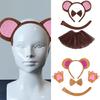 Halloween Monkey Costume Accessories Include Monkey Ear Headband Monkey Tail Bowtie Glove Skirt for Kid Boy Girl Cosplay