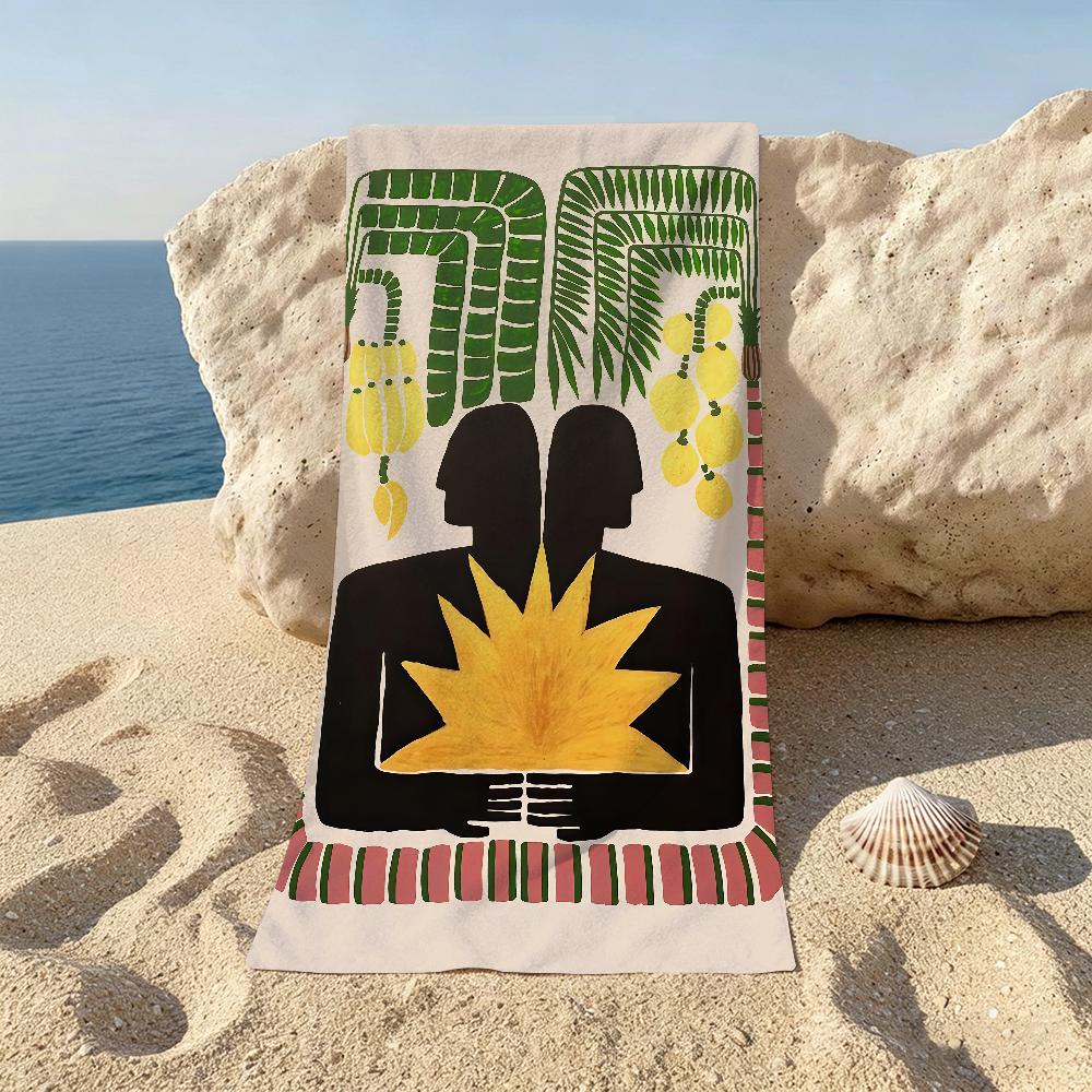 Ägypten Buntes Abstraktes Tiger- und Leoparden-Strandtuch für Strände, Yogastudios, Fitnessstudios, Thermalbäder, Schwimmbäder und Picknicks