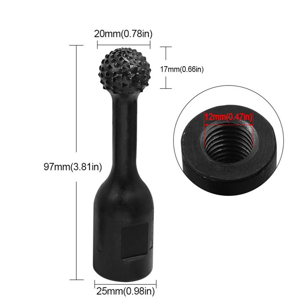 File Chisel Ball Gouge Woodworking Sanding Carbide Rotary Burr Ball Gouge Angle Grinder Spherical