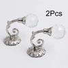 2Pcs Curtain Hook Hook Holder Home Decor Curtain Tie Window Accessories Fashion Wall Mounted Crystal Holdback European Style