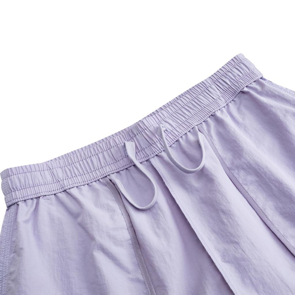 Anta Outdoors Woven Five-Point Shorts Summer 2026 Casual Shorts Women Bottoms Light-Purple 962626505-1