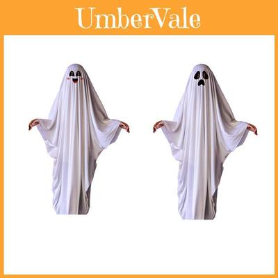 Halloween Kids Costume Ghost Cape For Boys And Girls Cosplay Dress-up White Spirit Costume