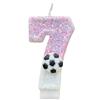 Cross-Border Temu Xi Yin Sports Football Digital Birthday Candle Party Decorations Handmade Birthday Candles