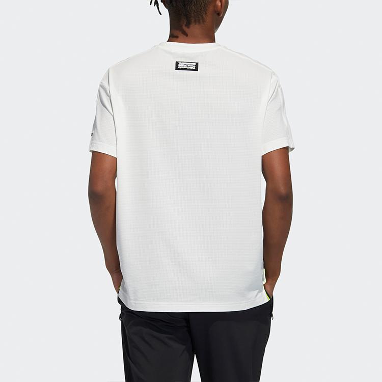 Adidas Outdoor Round Neck Pullover Sports Short Sleeve T-Shirt Unisex Tops Bright-White HB8914