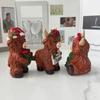 Highlands Cow Figurines Farmhouse Decors,Resins Animal Statue Table Ornament Garden Bookshelfs Decors Calf Lover Gift