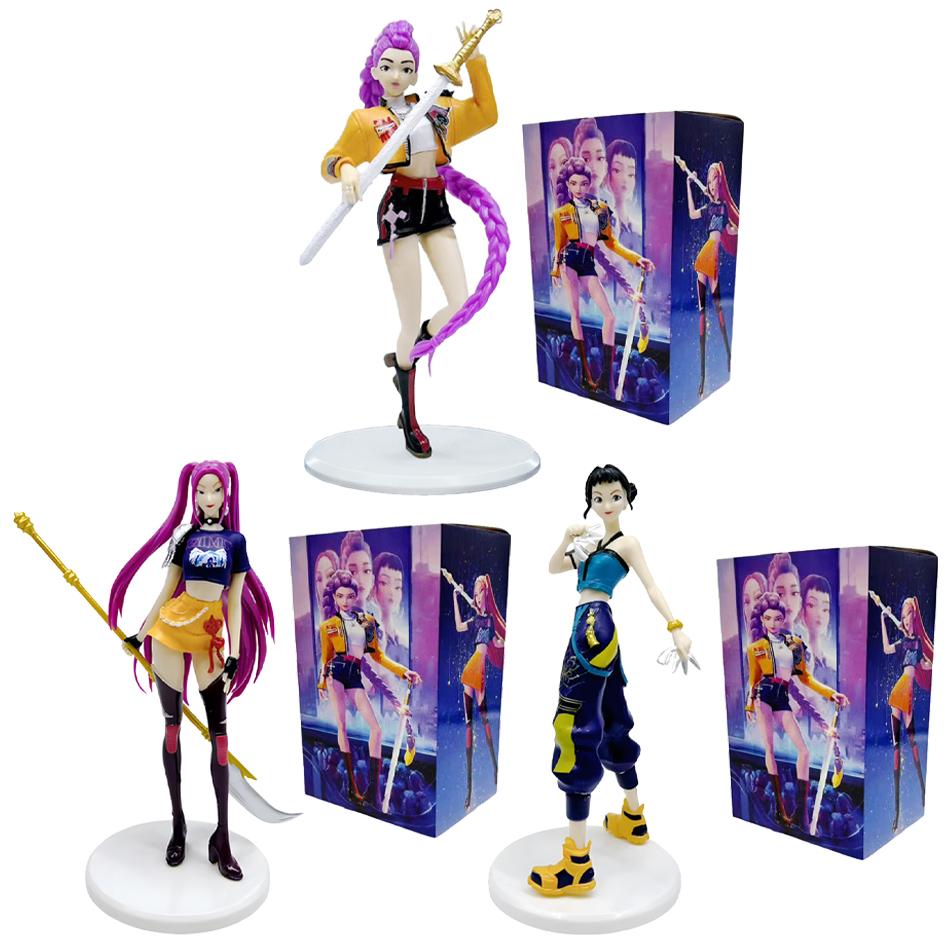 Anime Kpop Demon Hunters Figure Model Toy Cartoon Gaming Peripherals Desk Decoration Collection Figures Model Toys