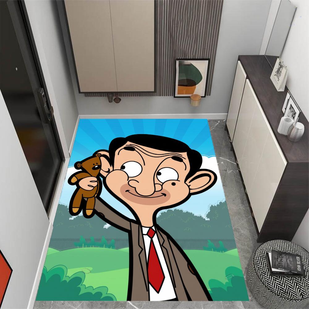 Mr Bean London Trip Carpet Design For Entryway Living Rooms Hallway Study Room Antislip Carpet Decorate Offices Spiritual Gift