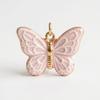 French-Style Powder Lace Pendant Delicately Dripping Oil Exquisitely Gold-Edged A Retro Girlish Accessory A Charming Design.