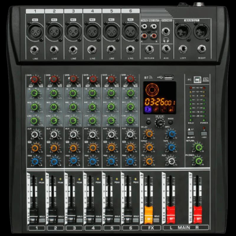 Youmai Y-TYBK-6F 6-Channel Professional Analog Mixer