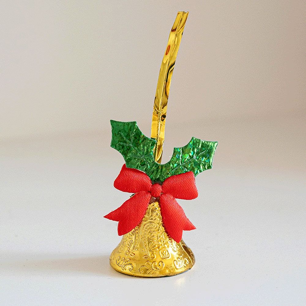 6/9Pcs Plastic Christmas Ornaments bow New Year Pendant Fashion Christmas Bells  Merry Christmas