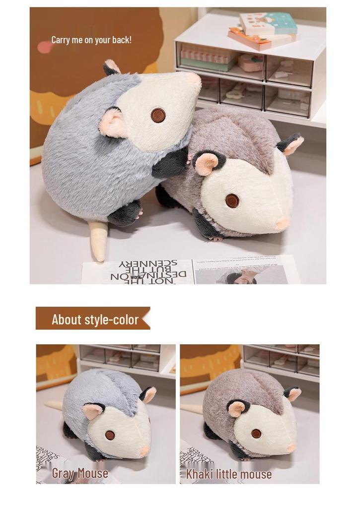 Adorable Cartoon Mouse Plush Toy - Children's Small Animal Doll Gift