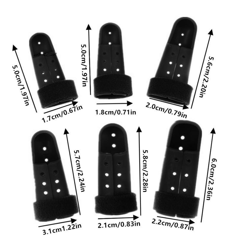 Black Adjustable Finger Splint Brace Support Protector for Arthritis Joint Pain Relief Injury - Finger Support Brace