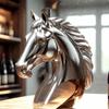 Bottiglia di Vetro a Forma di Testa di Cavallo Decorativa per Whisky Decanter Animale Contenitore per Alcolici Accessori Divertenti da Bevuta