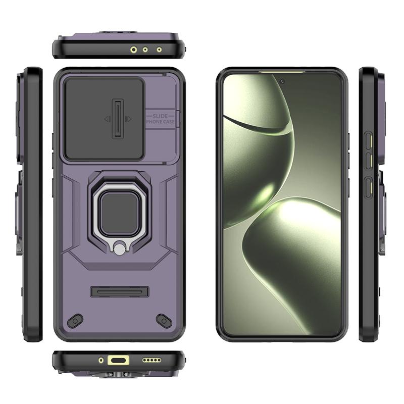 

Противоударный чехол для Xiaomi 14T Чехол для Xiaomi 14T Магнитный чехол-подставка с кольцом Полная задняя крышка для Xiaomi 14T 14 T Pro Чехол с выдвижным окошком For Xiaomi 14T Pro фиолетовый