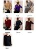 Lekasha Women's Loose Fit Wool Cardigan - Round Neck Long Sleeve Knitwear Pullover