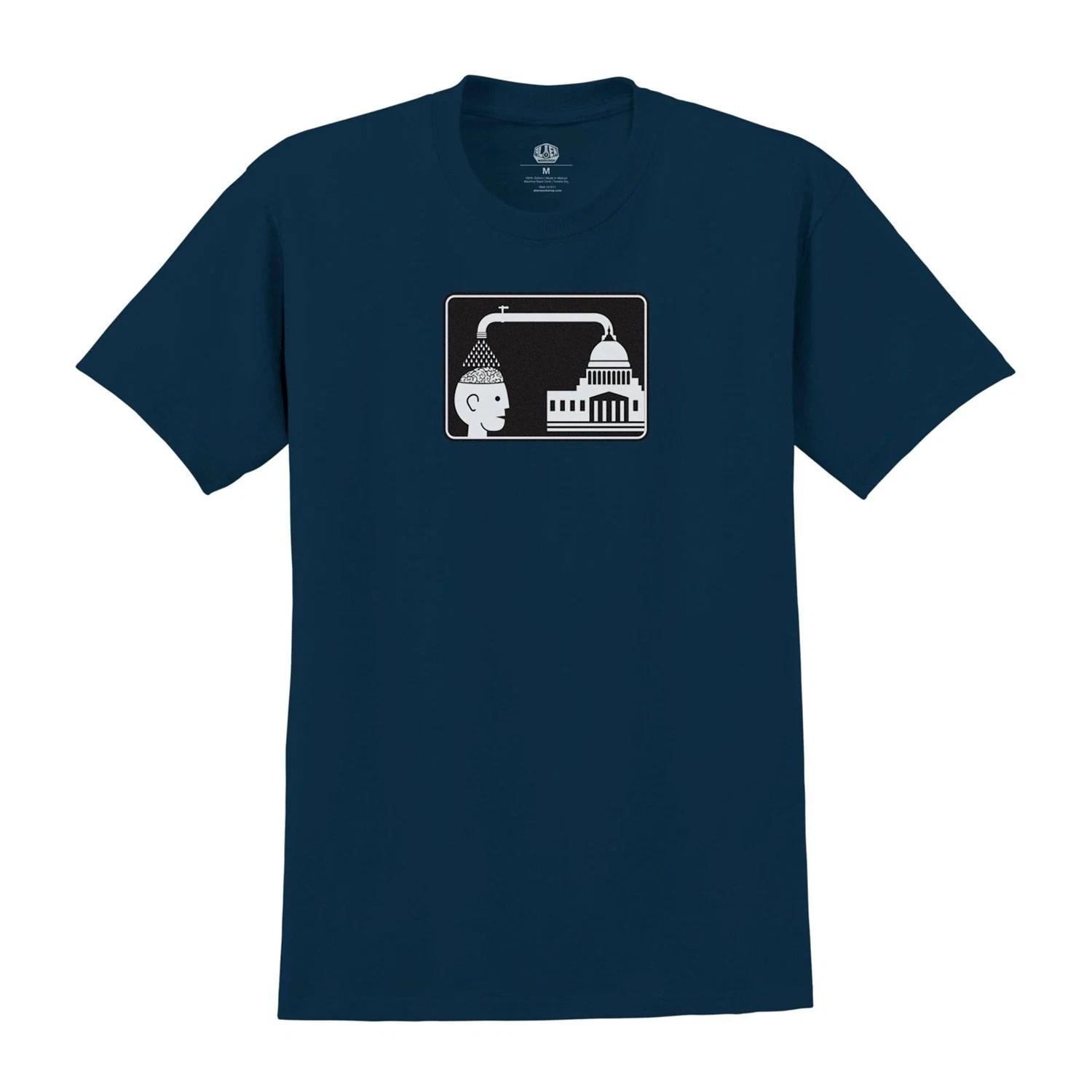 Alien Workshop Skateboards Shirt Brainwash Navy S