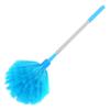 Sky Blue Telescoping Spider Web Cleaning Brush Long Handle Extendable Ceiling Cleaner Cobweb Duster Reusable Washable Household