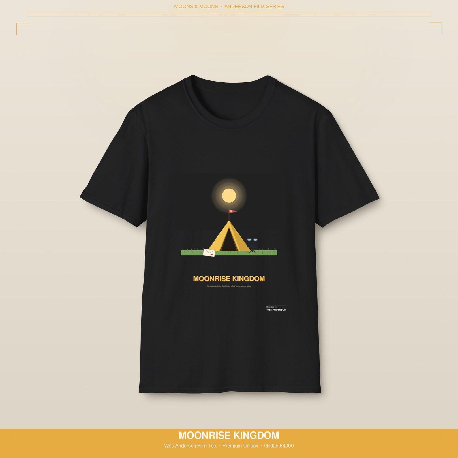 Moonrise Kingdom Tshirt Wes Anderson Film Tee | Camp Tent Binoculars Movie Shirt 3XL