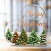 Christmas Heart Shaped Decorative With Santa Claus Xmas Tree Patterns Perfect For Home Holiday Decor