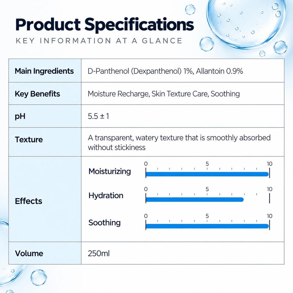 Dermafactory B-Zero Mild Toner Gentle Hydrating Facial Toner 250ml