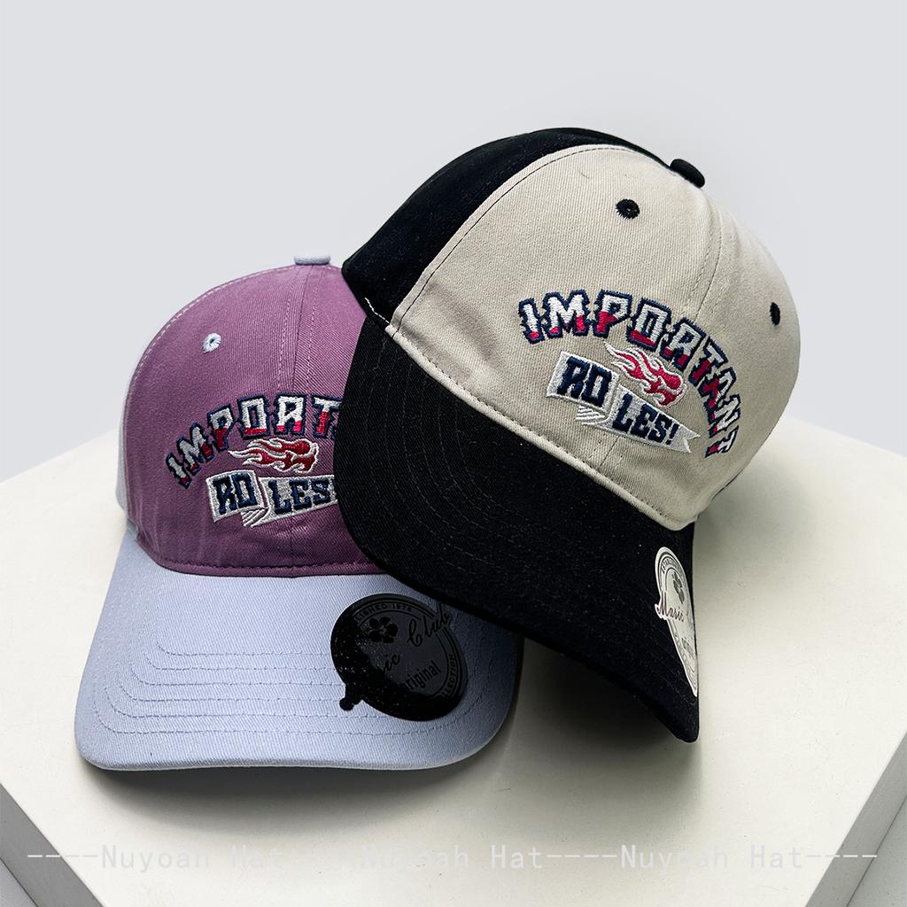 And Women Preppy Style Letter Prints Embroidery Baseball Caps Sun Protection Color Contrast All-Match Personalized Peaked Hats Trendy Ins Style