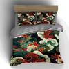 Dragon-themed floral. Bedding Duvet cover sets Duvet covers Pillowcases gifts (1 * Duvet Cover 2 * Pillowcases, without duvet insert)