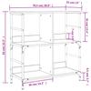 Bookshelf Gray Sonoma 78.5 X 33 X 82 Cm Particleboard