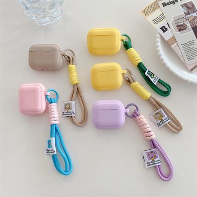 Funda de silicona suave para auriculares inalámbricos Apple Airpods Pro, funda para AirPods Pro, caja de carga, funda para auriculares de moda de color sólido