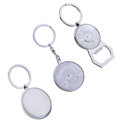Custom Metal Perpetual Calendar Keychain with Logo Engraving