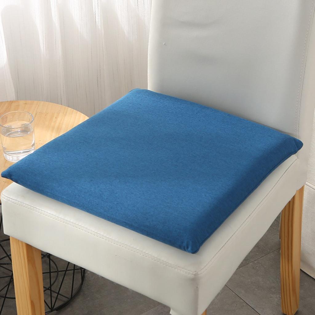 Solid color simple square cotton cushion, suitable for living room, bedroom, office