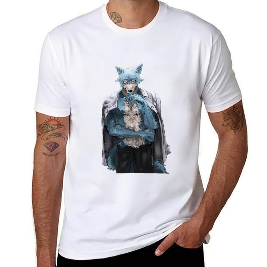 Beastars Legoshi Tshirt Casual Street Style Short Sleeve Tee Tshirt