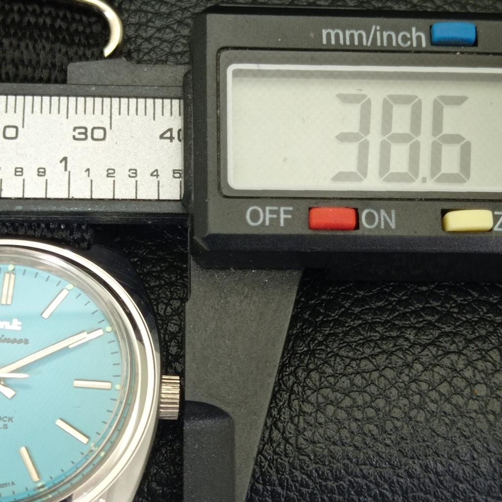 INDIAN VINTAGE HMT KOHINOOR MECHANICZNY MĘSKI ZEGAR TURKUSOWY NIEBIESKI a440979-4