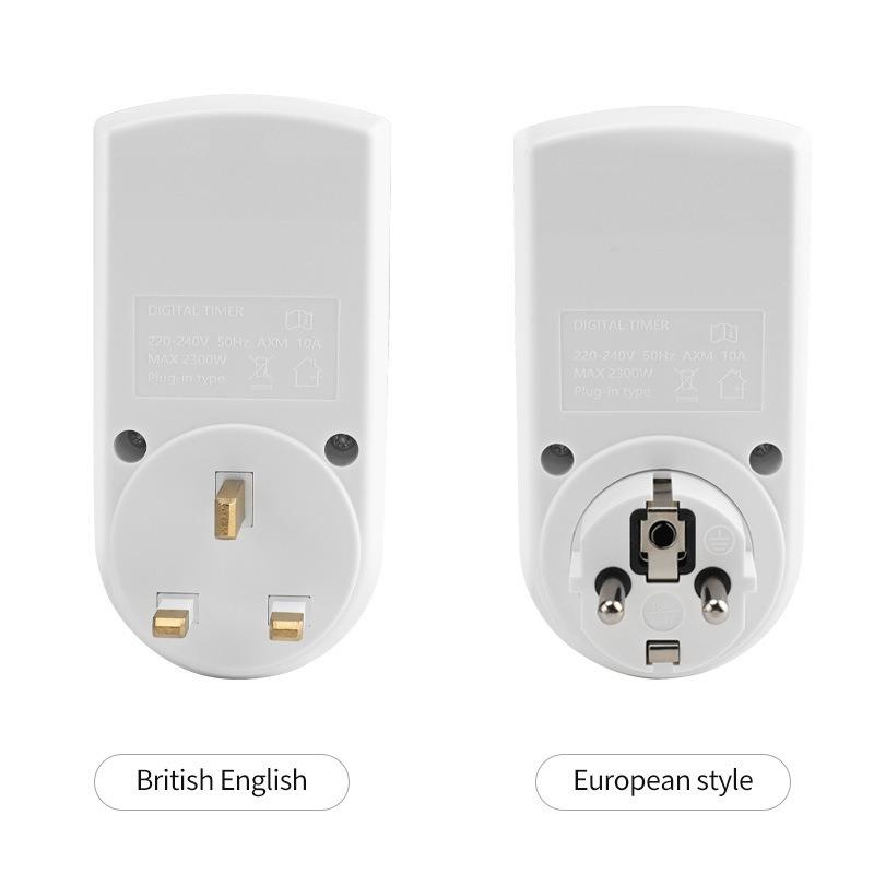1PC European and British regular socket time control switch time control advertising light electric vehicle charging automatic power failure