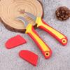 Hand Tool Insulated Knife Electricians Wire Stripper Cable Stripping Snips Straight Curved Blade Rubber Handle Peeling