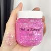 Hello Sweet Hair Glitter Gel – Jasná barva, Křišťálová tekutina pro jevištní líčení a styling