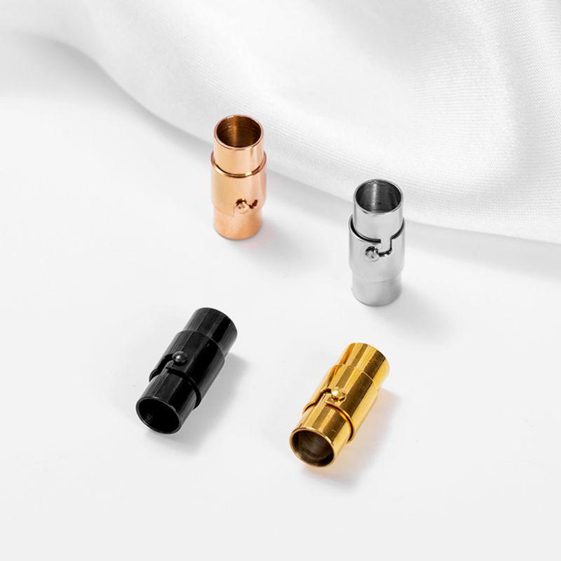 

Магнитная застежка из титановой стали, плетеная веревка с рисунком драконьей чешуи, зажим, пряжка для браслета из кожаного шнура, соединитель для ремешка, аксессуар, предохранительная защелка Steel color 2mm