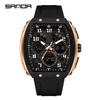 Sanda Watch Trendy Electronic Men'S Watch Multifunctional Waterproof Outdoor Sports Silicone Digital Men'S Watch