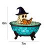 Soft Color Change Ghost Bubble Bath Lamp Resin Halloween Ghost Night Light  Indoor