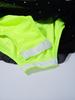 Girls Gymnastics Costume Long Sleeve Sheer Mesh Design Patchwork Sparkling Rhinestones Color Block Leotard