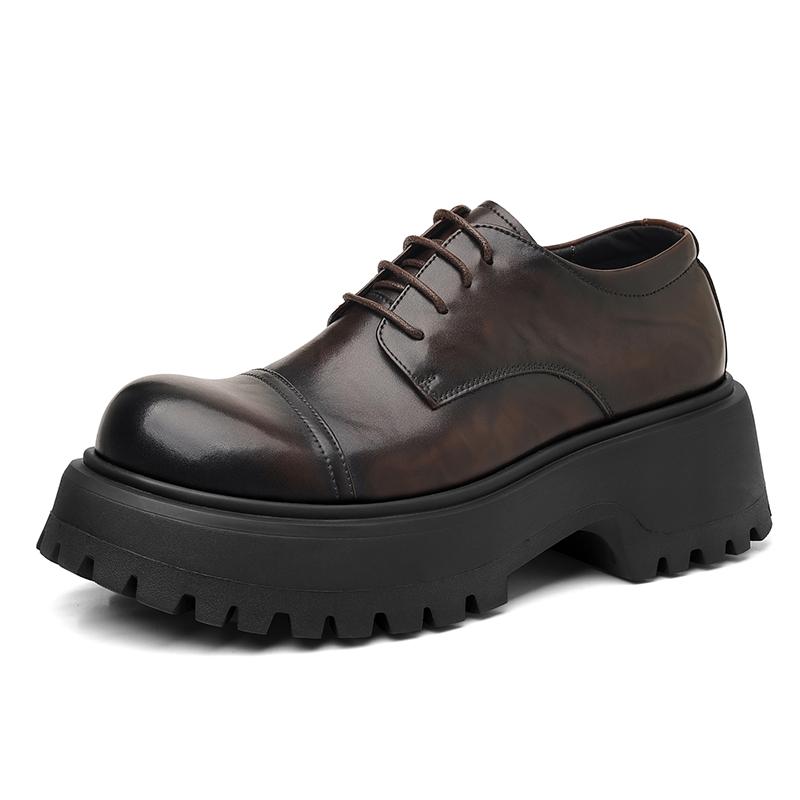 Men`s Platform Oxford Shoes Thick Bottom