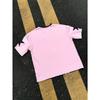 Women's T-shirt with Large Leopard Print, Size 90, Pink Sweetheart Collar, Casual Sporty Short-sleeved T-shirt.