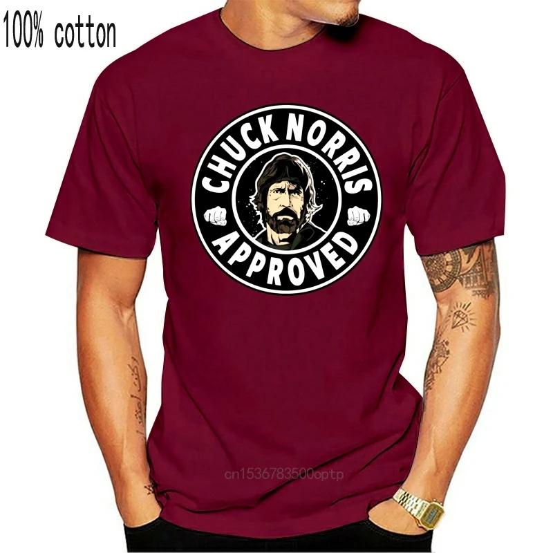 Men T Shirt Funny Chuck Norris Approved Sports T Shirt Funny T-shirt Novelty Tshirt Women