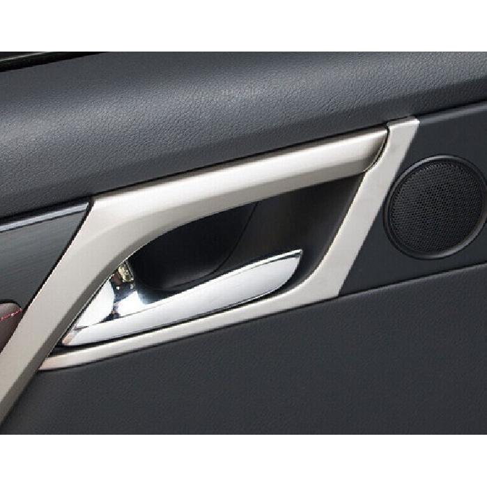 Matte Silver Interior Door Lock Switch Frame Trim For Lexus RX350 450h 2016-2022