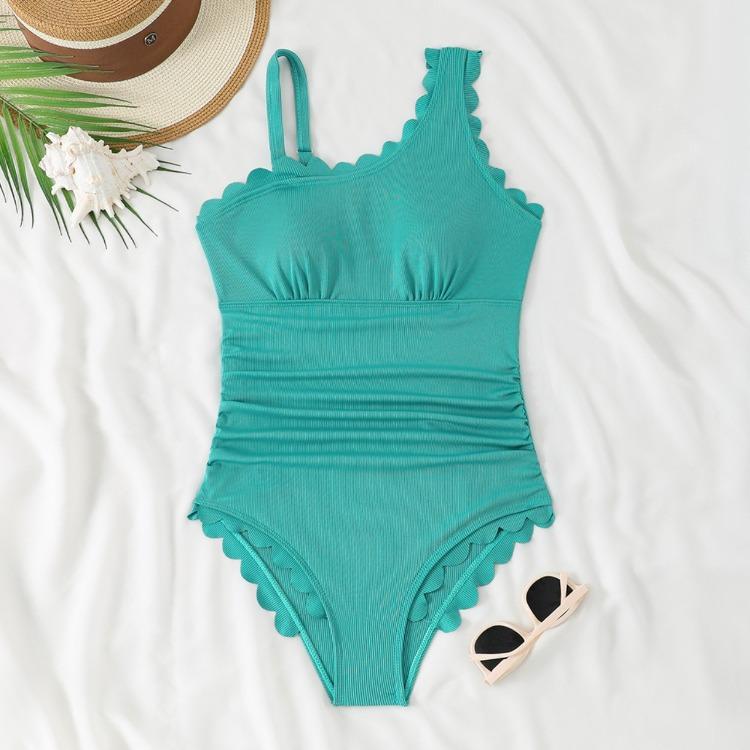 

2026 One-piece Swimming Suit with Lace for Ladies, Swimming Costume, Sexy Bikini XXL зелений